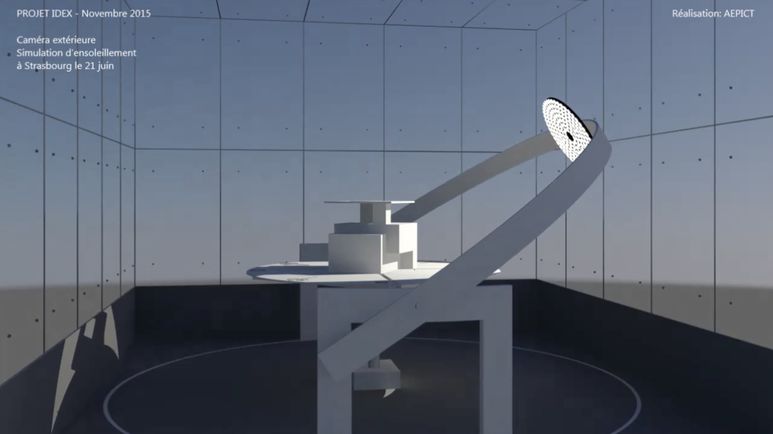 Modélisation de la boîte à miroir. © Centre scientifique et technique de la construction - Belgique